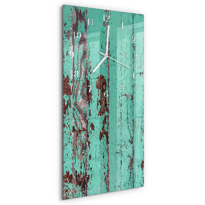 Horloge rectangulaire verticale Mur en bois