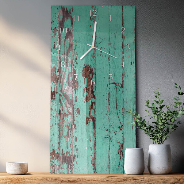 Horloge rectangulaire verticale Mur en bois