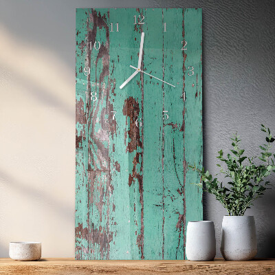 Horloge rectangulaire verticale Mur en bois