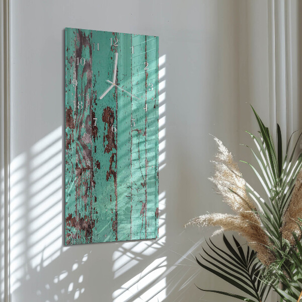 Horloge rectangulaire verticale Mur en bois