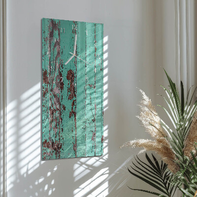 Horloge rectangulaire verticale Mur en bois