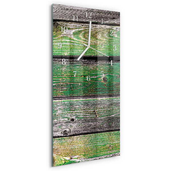 Horloge rectangulaire verticale Planches de bois