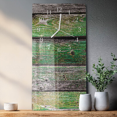 Horloge rectangulaire verticale Planches de bois