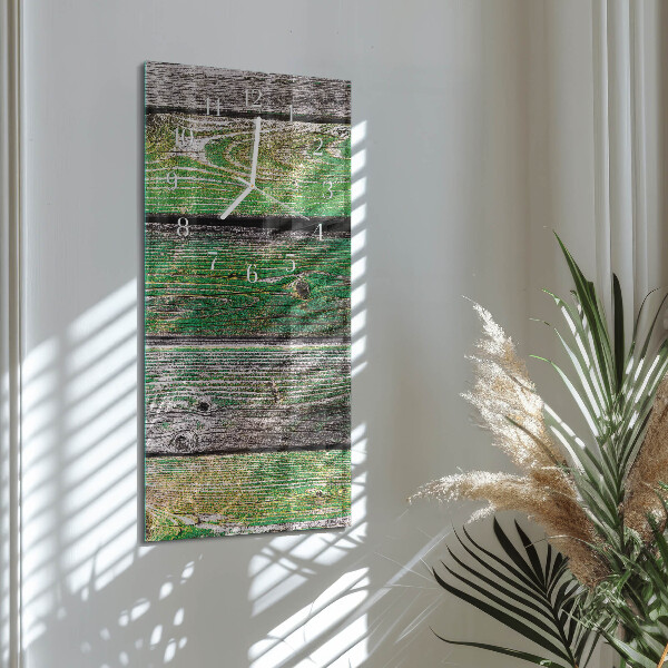 Horloge rectangulaire verticale Planches de bois