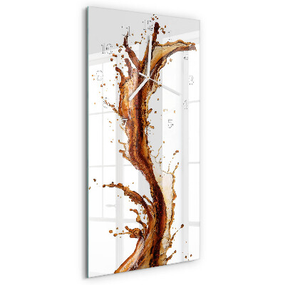Horloge rectangulaire verticale Eau