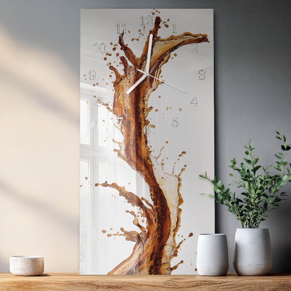Horloge rectangulaire verticale Eau