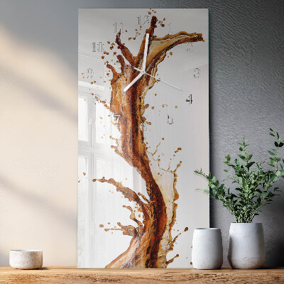 Horloge rectangulaire verticale Eau