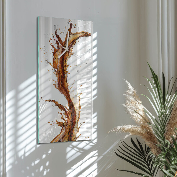 Horloge rectangulaire verticale Eau