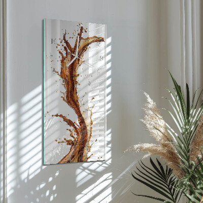 Horloge rectangulaire verticale Eau