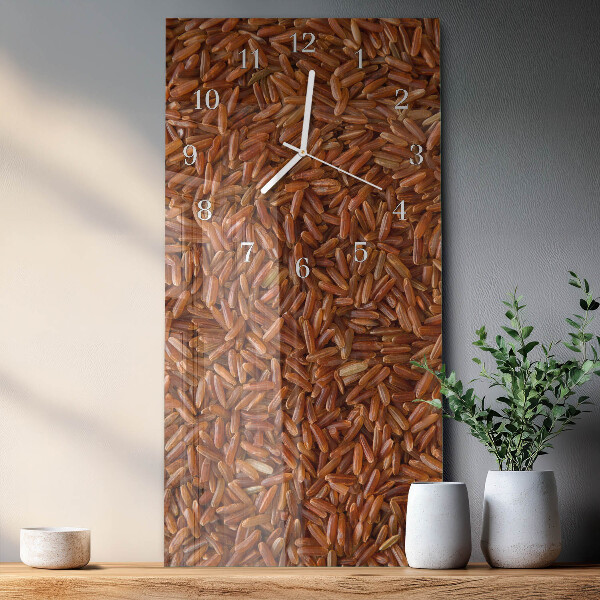 Horloge rectangulaire verticale Riz