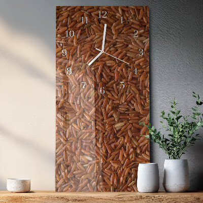 Horloge rectangulaire verticale Riz