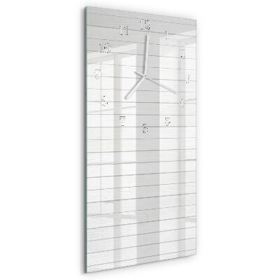 Horloge rectangulaire verticale Rayures