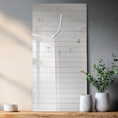 Horloge rectangulaire verticale Rayures