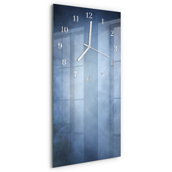 Horloge rectangulaire verticale Fumée