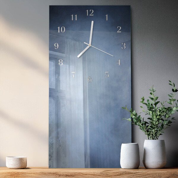 Horloge rectangulaire verticale Fumée