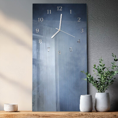 Horloge rectangulaire verticale Fumée