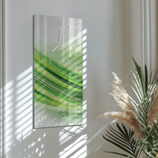 Horloge rectangulaire verticale Art abstrait