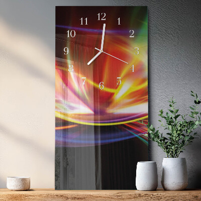 Horloge rectangulaire verticale Art abstrait