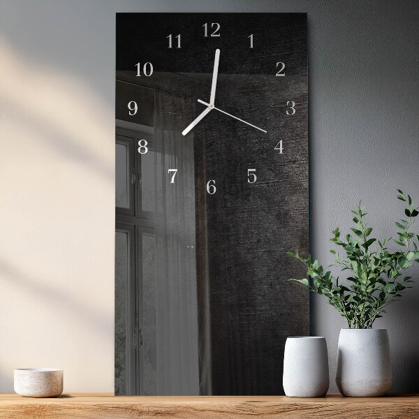 Horloge rectangulaire verticale Plaque