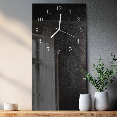Horloge rectangulaire verticale Plaque