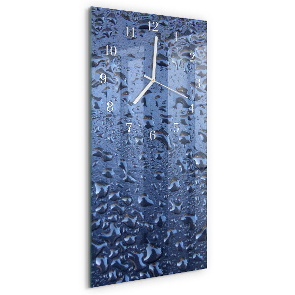 Horloge rectangulaire verticale Verre mouillé