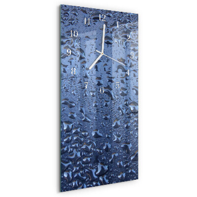 Horloge rectangulaire verticale Verre mouillé