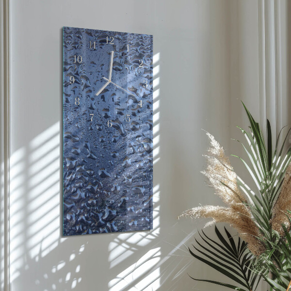 Horloge rectangulaire verticale Verre mouillé