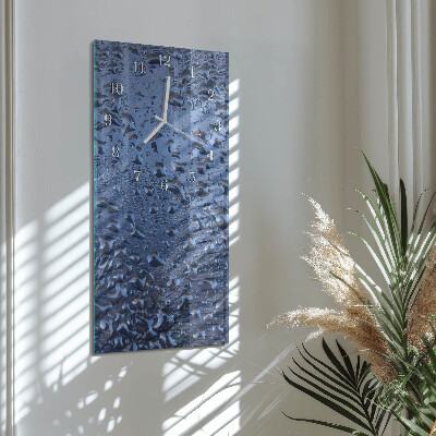 Horloge rectangulaire verticale Verre mouillé