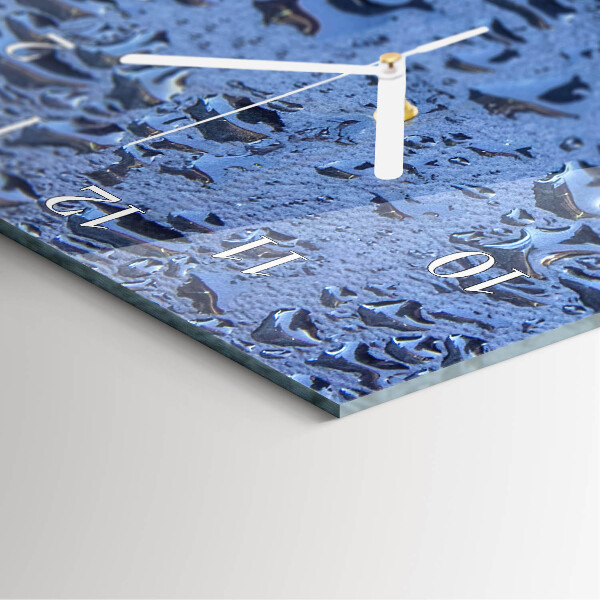 Horloge rectangulaire verticale Verre mouillé
