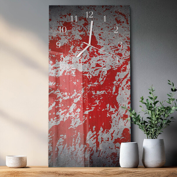 Horloge rectangulaire verticale Taches