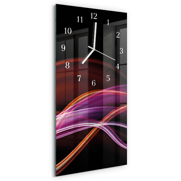 Horloge rectangulaire verticale Art abstrait