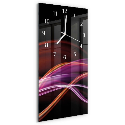 Horloge rectangulaire verticale Art abstrait