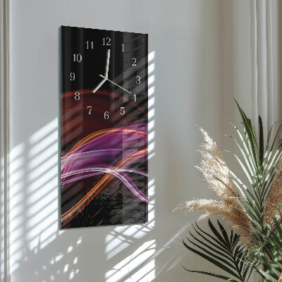 Horloge rectangulaire verticale Art abstrait