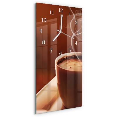 Horloge rectangulaire verticale Café