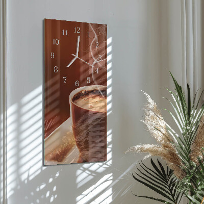 Horloge rectangulaire verticale Café