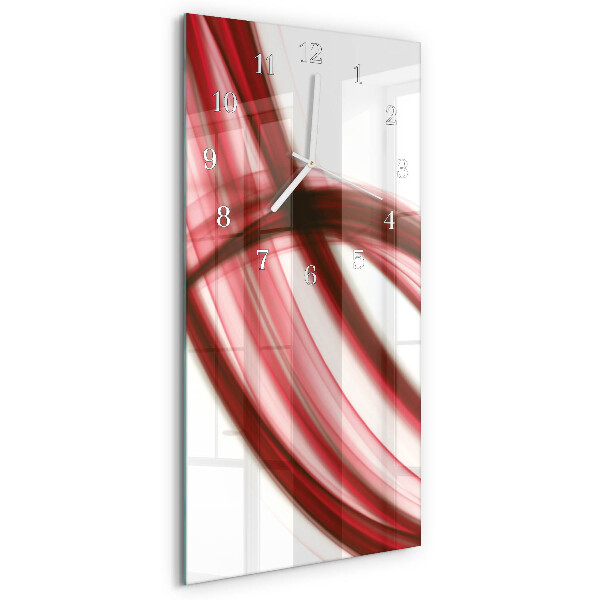 Horloge rectangulaire verticale Lignes abstraites