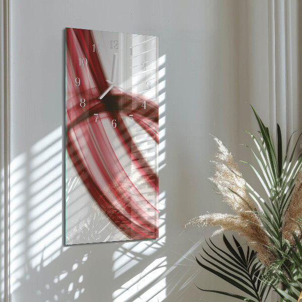 Horloge rectangulaire verticale Lignes abstraites