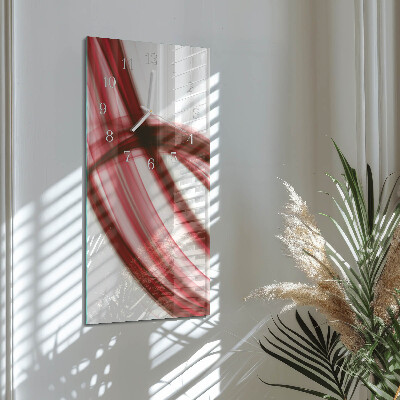 Horloge rectangulaire verticale Lignes abstraites