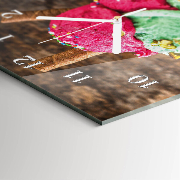 Horloge rectangulaire verticale Glace