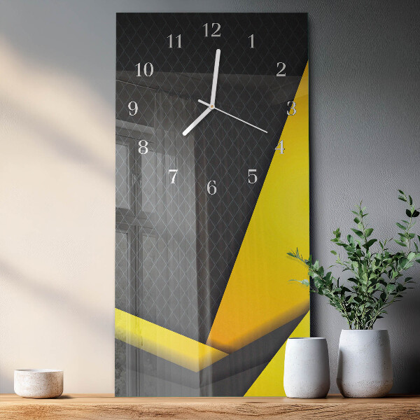 Horloge rectangulaire verticale Abstraction