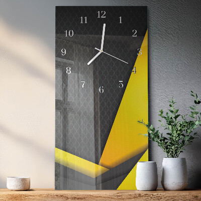 Horloge rectangulaire verticale Abstraction