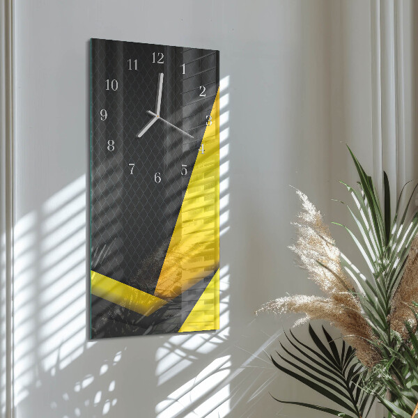 Horloge rectangulaire verticale Abstraction