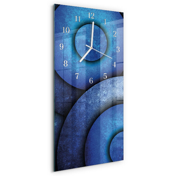 Horloge rectangulaire verticale L'art des cercles
