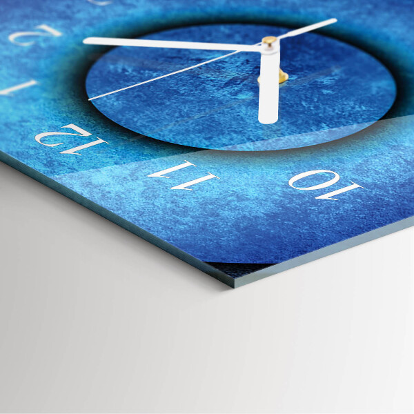 Horloge rectangulaire verticale L'art des cercles
