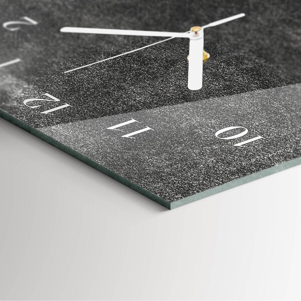 Horloge rectangulaire verticale Graphite