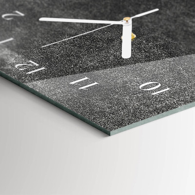 Horloge rectangulaire verticale Graphite