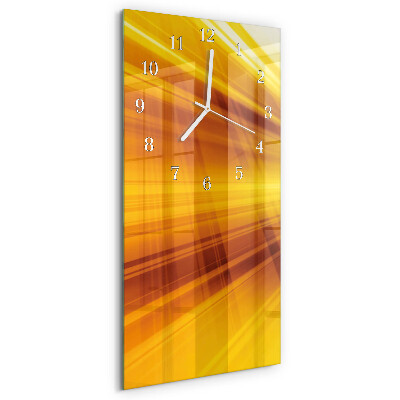 Horloge rectangulaire verticale Rayures