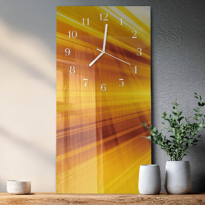 Horloge rectangulaire verticale Rayures