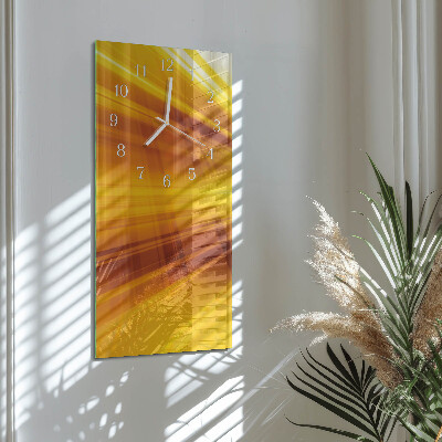 Horloge rectangulaire verticale Rayures