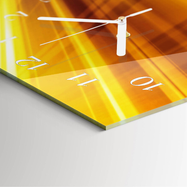 Horloge rectangulaire verticale Rayures